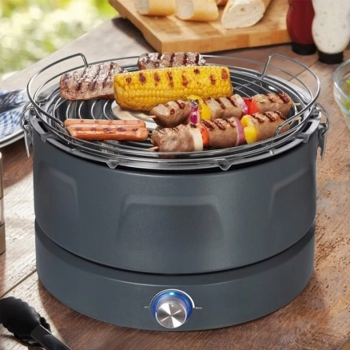 Automatyczny Grill Węglowy Bezdymny +Torba + Baterie