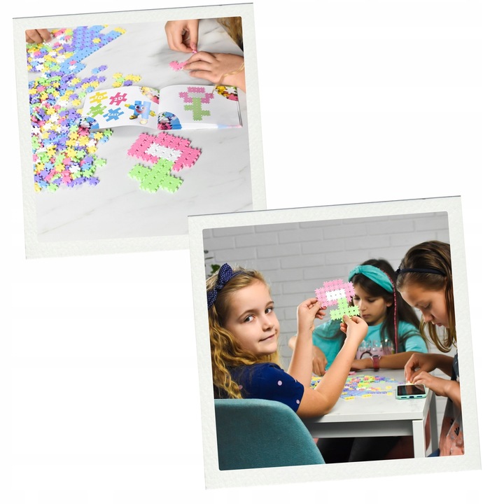 KLOCKI KONSTRUKCYJNE MINI WAFLE Meli Minis Pastel 1200 El PUZZLE MOZAIKA