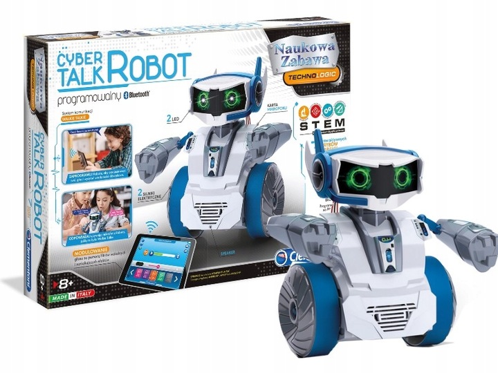CLEMENTONI EDUKACYJNY MÓWIĄCY CYBER ROBOT programowalny dla dzieci +8 lat