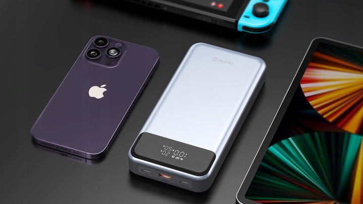 SWISSTEN POWERBANK do laptopa telefonu 30000 mAh PD QC 133W 2x USB-C USB-A