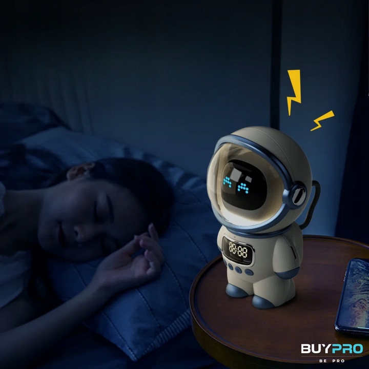 GŁOŚNIK Bluetooth z RADIEM DLA DZIECI bezprzewodowy LAMPKA NOCNA na PREZENT