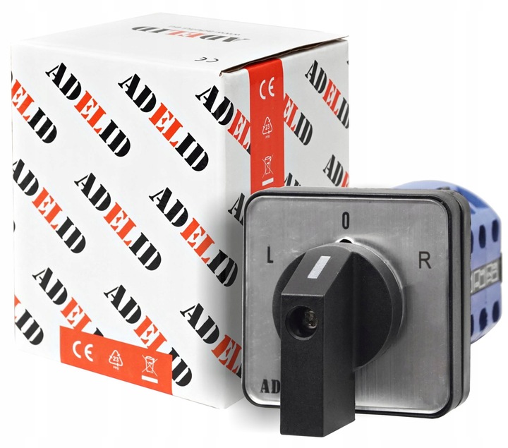 ŁĄCZNIK KRZYWKOWY L-0-P 16A 3P LEWO PRAWO TABLICOWY 3F IP65
