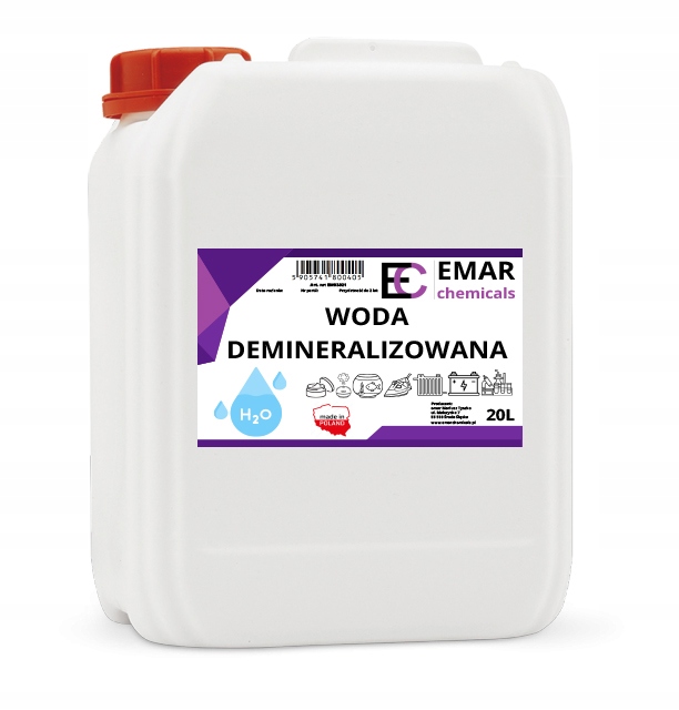 Woda demineralizowana 20l
