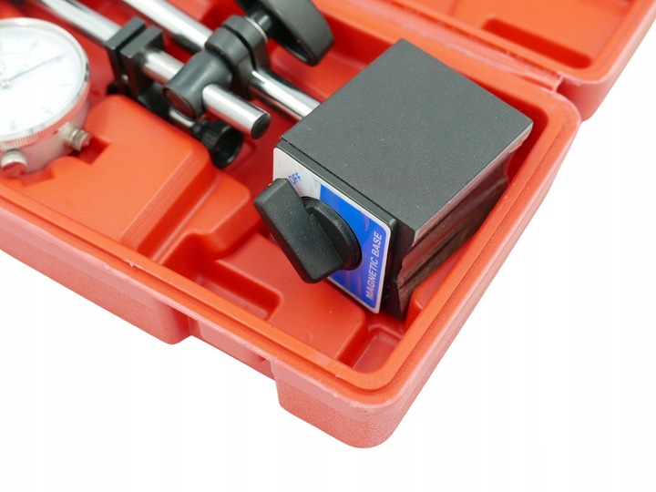 CZUJNIK ZEGAROWY + STATYW MAGNETYCZNY SPRAWDZANIA BICIA TARCZ HAMULCOWYCH