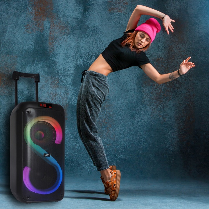 DUŻY GŁOŚNIK BEZPRZEWODOWY BLUETOOTH PARTYBOX USB KOLUMNA XXL KARAOKE