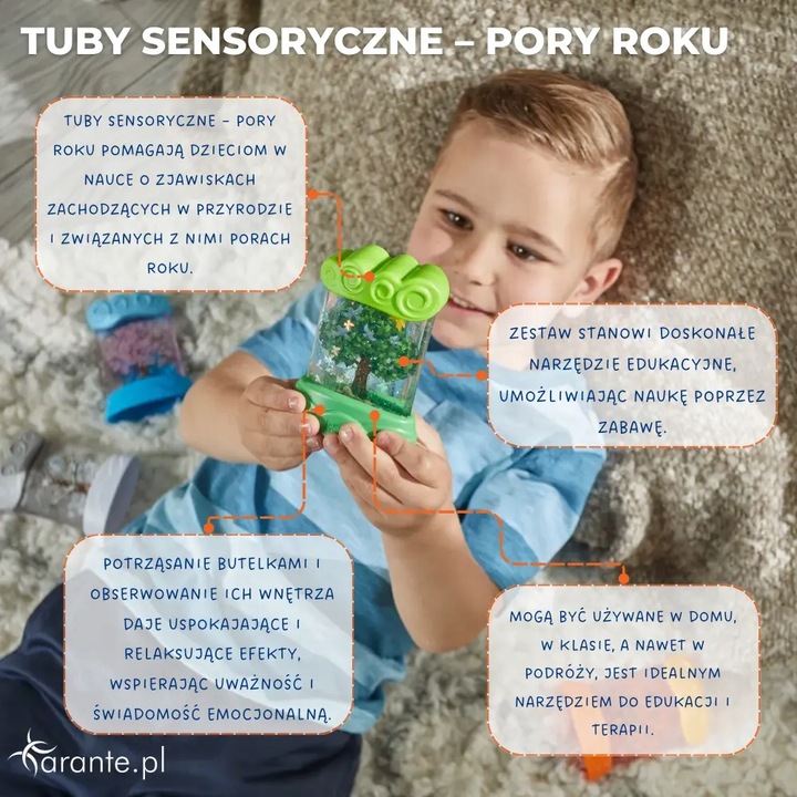 Tuby sensoryczne pory roku zestaw 4 szt. Learning Resources
