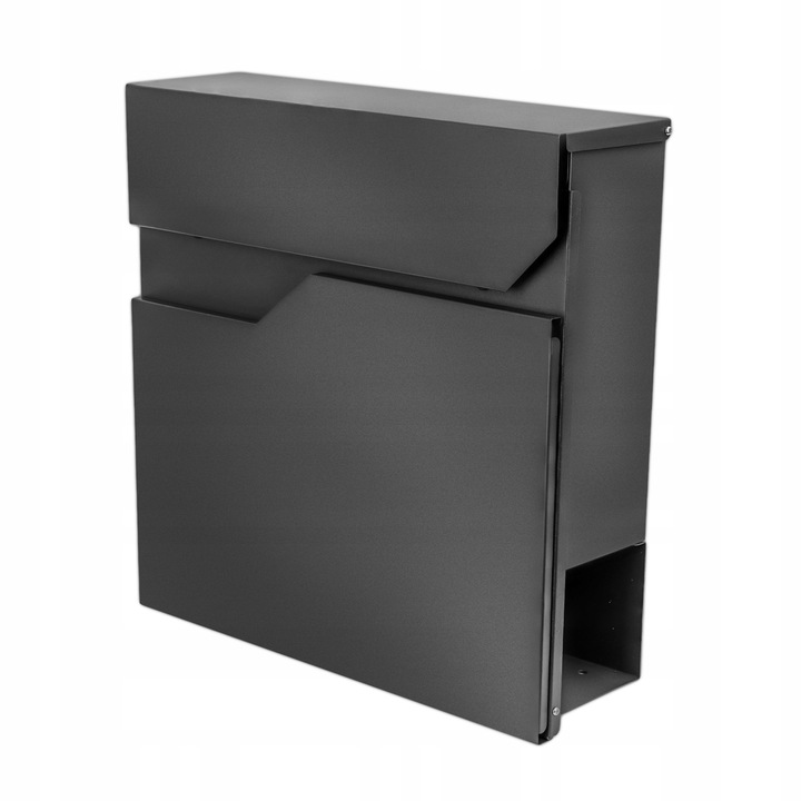 Skrzynka na Listy Gazety Pocztę Pocztowa Antracyt Duża Listowa A4 do Domu