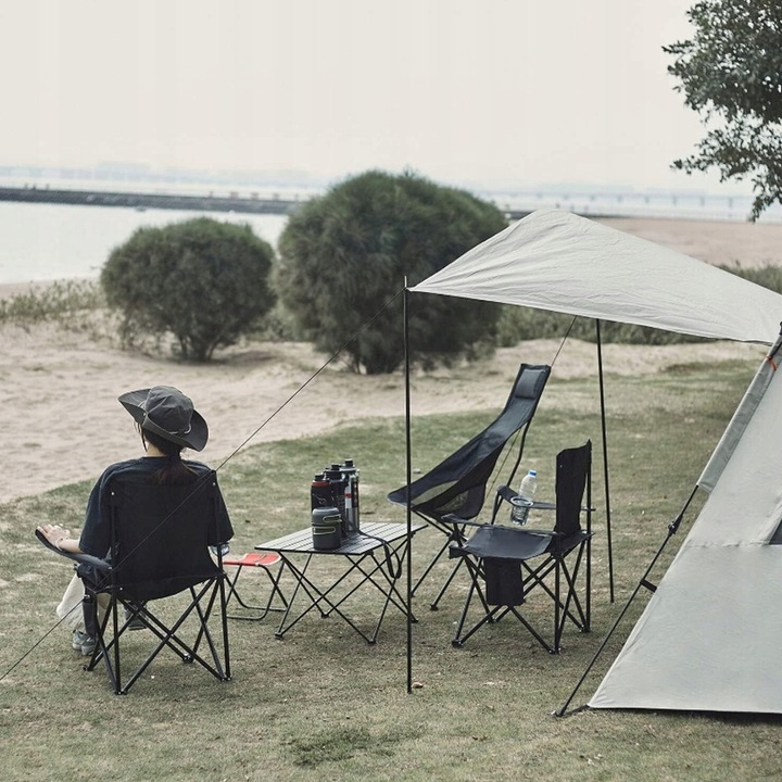 KRZESŁO KEMPINGOWE LEKKIE SKŁADANE KRZESŁO WĘDKARSKIE DLA PLAŻOWE WĘDRÓWKI