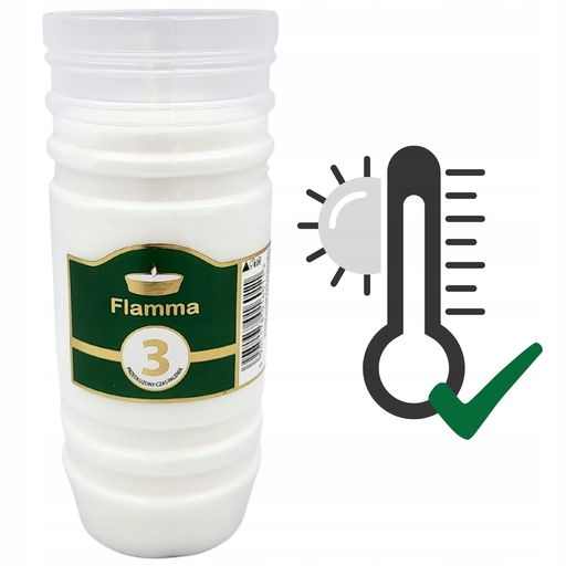 Wkłady do Zniczy Parafinowe Całoroczne Znicze 3 Dni 72 h Wersja Jesienna