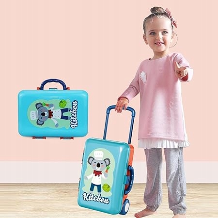 ZESTAW KUCHNIA W WALIZCE Kuchenka do gotowania ZABAWKA DLA DZIECI WALIZKA