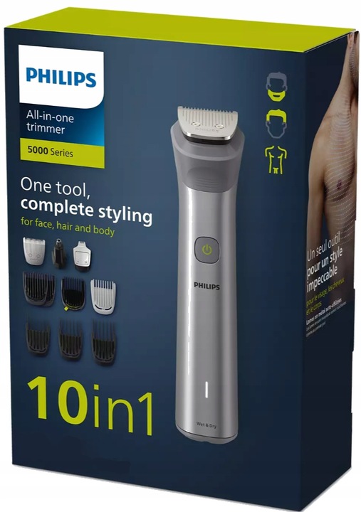 TRYMER MASZYNKA PHILIPS DO WŁOSÓW ZAROSTU BRODY CIAŁA GOLARKA BEZPRZEWODOWA