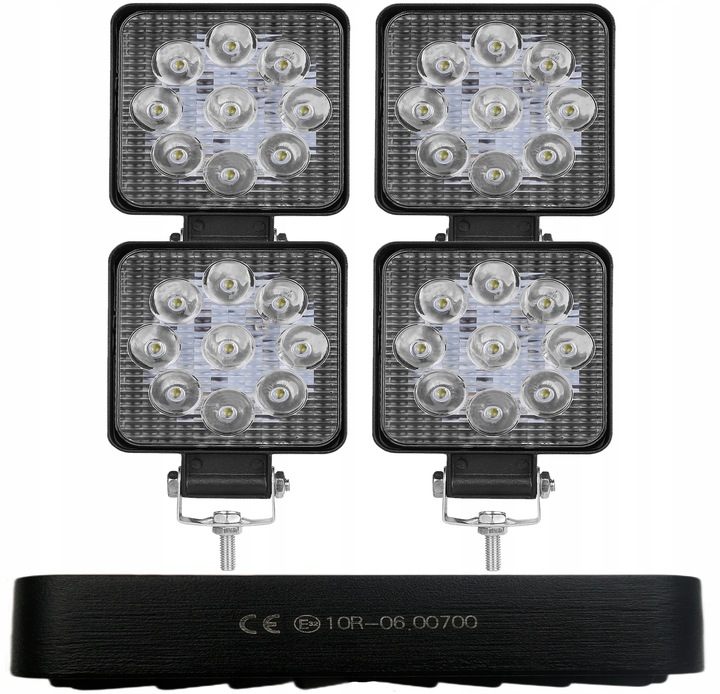 LAMPA ROBOCZA 9 LED HALOGEN 12V 24V LEDOWA 4 sztuki