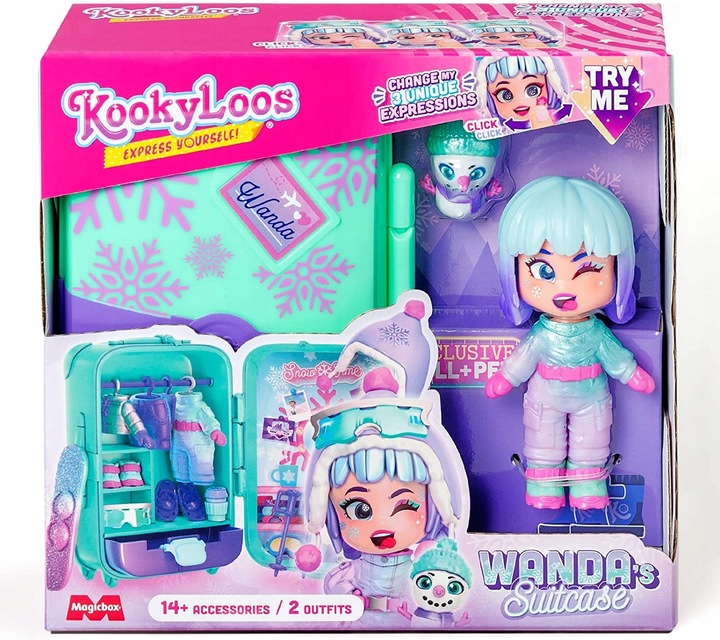 Magicbox KOOKYLOOS S Wanda's Suitcase Walizka WANDY Figurka + Zwierzak