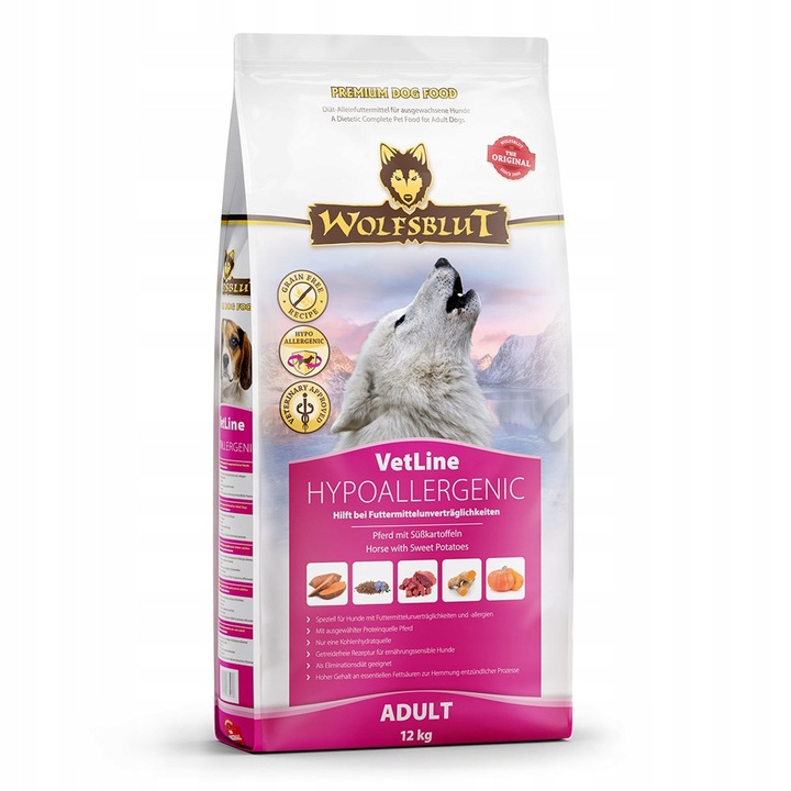 WOLFSBLUT VETLINE HYPOALLERGENIC 12KG