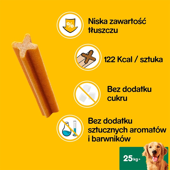 Pedigree Dentastix Przysmak Dentystyczny Dla Psów Dużych Ras 2 + 1 GRATIS