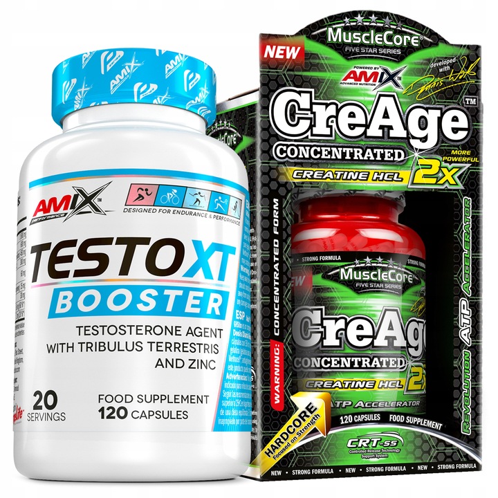 Mocna Kreatyna Tabletki Booster Testosteronu - Odżywki na Mięśnie Siłę Masę