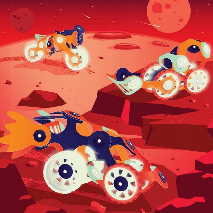 CLIXO CL-MARS Kosmiczna Ekspedycja Kreatywne klocki magnetyczne Nowość USA