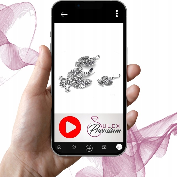 Zawieszka Srebrna pr. 925 Wisiorek ORZEŁ w Koronie Godło Polski (Mały)