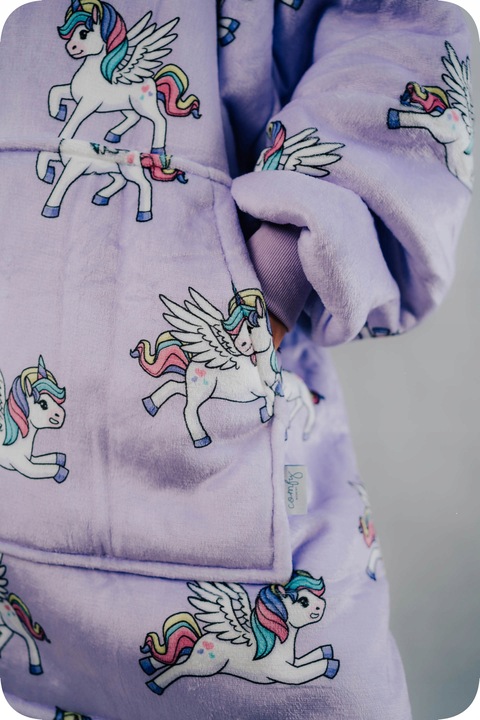 KOC BLUZA Comfy Moment Kocobluza bluzokoc Unicorn Oversize 2w1 prezent