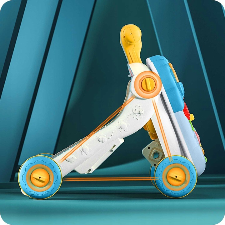 STOLIK EDUKACYJNY DLA DZIECI PCHACZ JEŹDZIK TABLICA 5w1 PREZENT NA ROCZEK