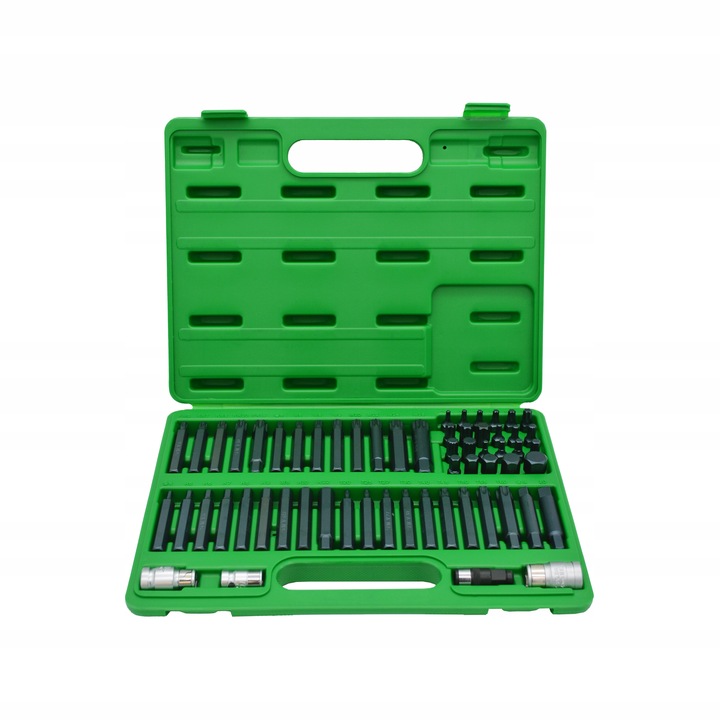 ZESTAW BITÓW KOŃCÓWEK TORX IMBUS SPLINE RIBE SQ 60 EL TOPTUL GCAI6003