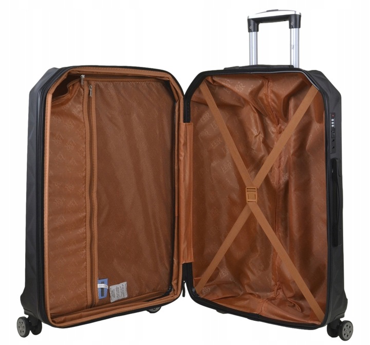 DUŻA WALIZKA SUNBAG - MODEL CRYSTAL Z POSZERZENIEM pojemność 80 LITRÓW