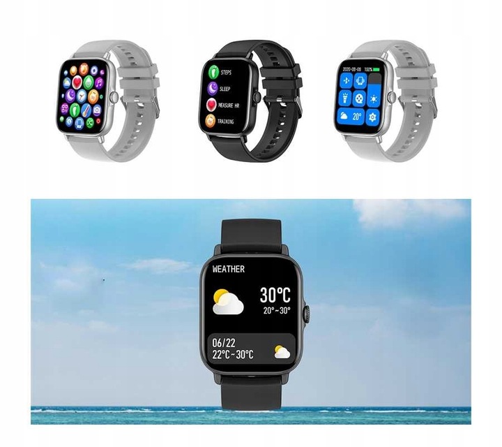 SMARTWATCH dziewczęcy Rubicon SMS KROKI POLSKIE MENU 2 PASKI W KOMPLECIE