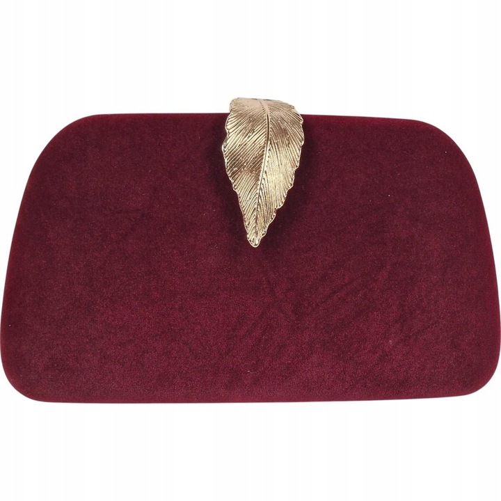 Torebka kopertówka puzderko wizytowa wieczorowa bordowa sylwester