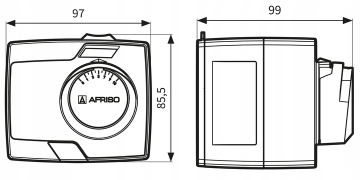 SIŁOWNIK NAPĘD ELEKTRYCZNY DO ZAWORU ZAWORÓW MIESZAJĄCYCH ARM 343 AFRISO