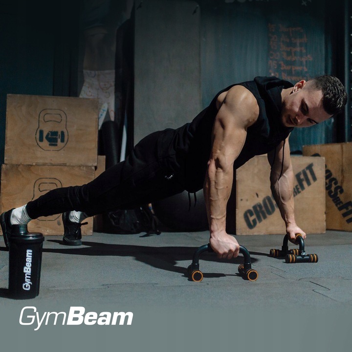 PUSH UP BAR UCHWYTY PODPÓRKI DO POMPEK SOLIDNE TRENING W DOMU - GymBeam