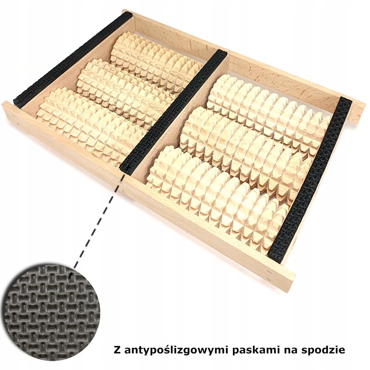 Drewniany Wałek do Masażu Stóp