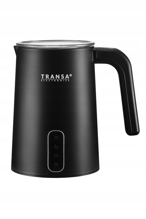 Spieniacz do mleka Podgrzewacz CZARNY 4 TRYBY 2 MIESZADŁA TRANSA 500W