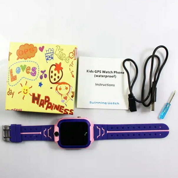 INTELIGENTNY ZEGAREK DLA DZIECI SMARTWATCH LBS TELEFON SOS IP67 DLA