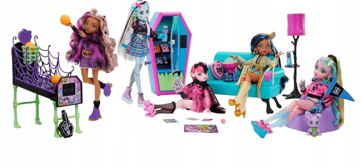Zestaw Monster High Salonik uczniów HNF67 Mattel