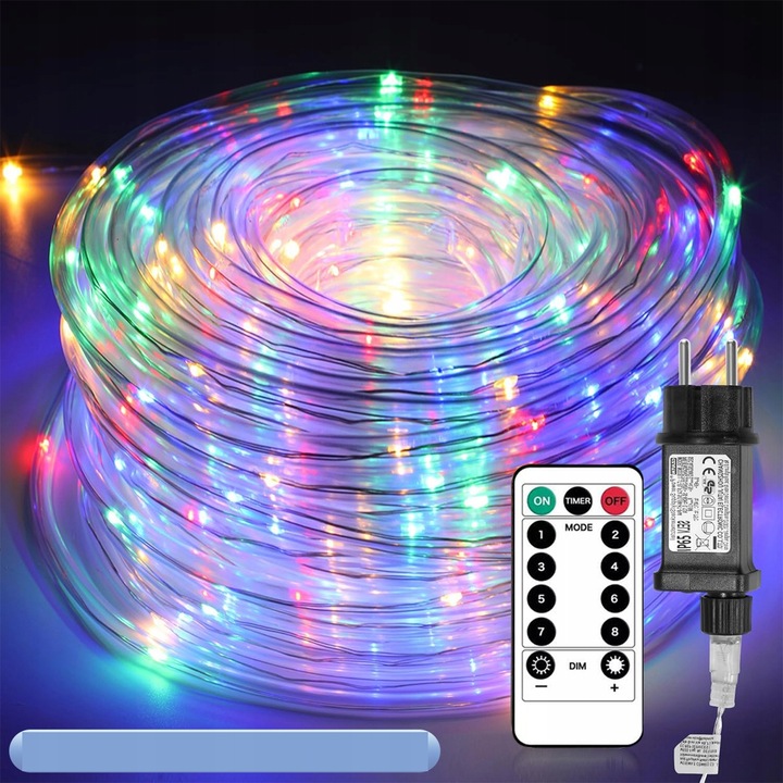 Wąż sznur świetlny LED RGB 10m Party Light , Dekoracje świąteczne +pilot