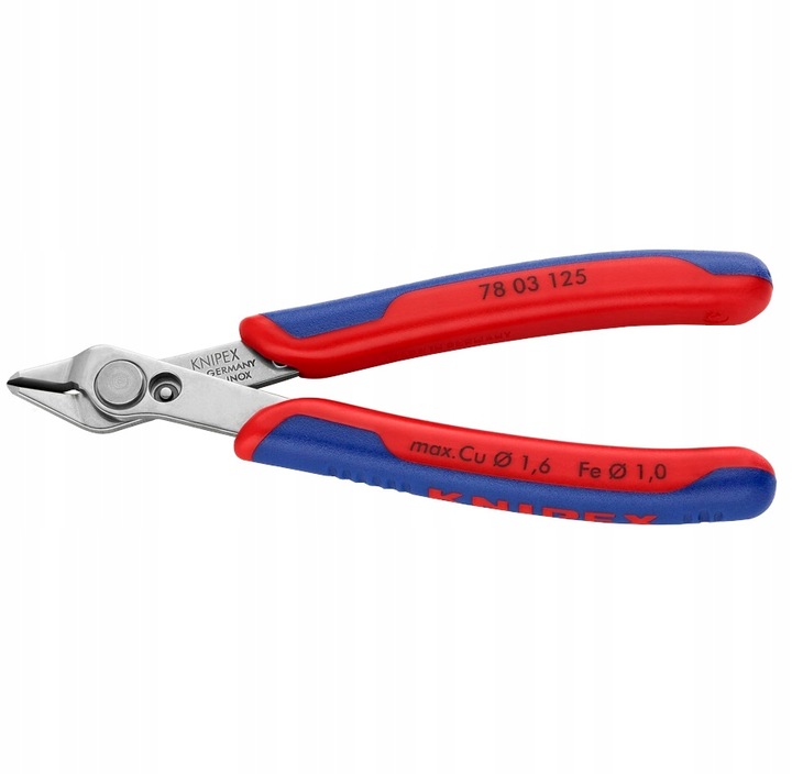 Szczypce Boczne Tnące Precyzyjne Stal 125mm SuperKnips KNIPEX 78 03 125