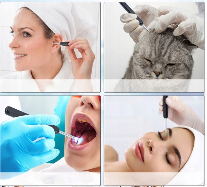 ZESTAW DO USUWANIA WOSKOWINY Z KAMERĄ 8 MEGAPIXELI HD 6 LED ENDOSKOP