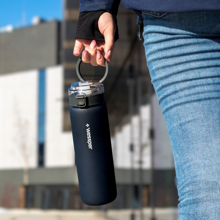 Butelka filtrująca Wessper ActiveMax Clarti 0,68l grafitowa + 1x Filtr