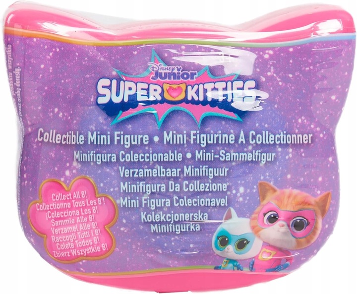 DISNEY JUNIOR SUPER KITTIES MINI FIGURKA NIESPODZIANKA KOTEK 3+
