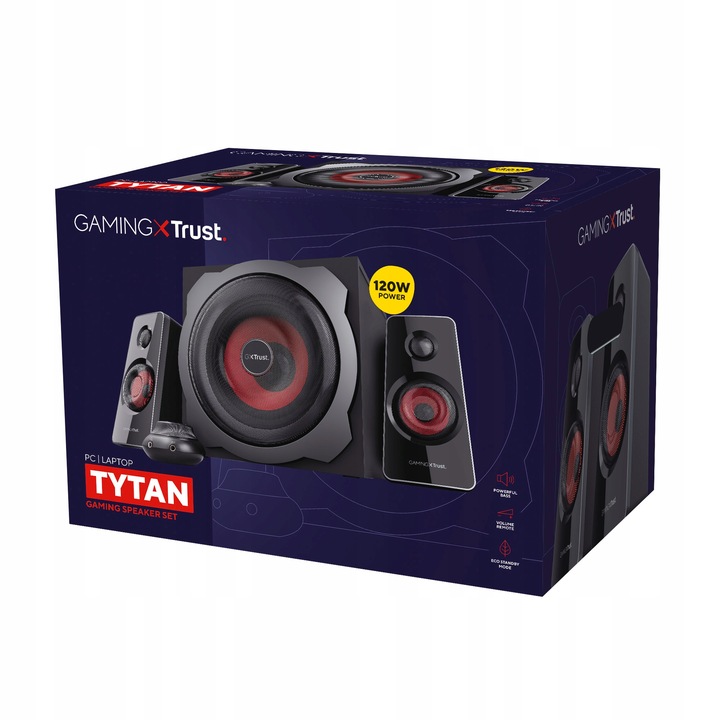 GŁOŚNIKI KOMPUTEROWE 2.1 SUBWOOFER XL 120W PC