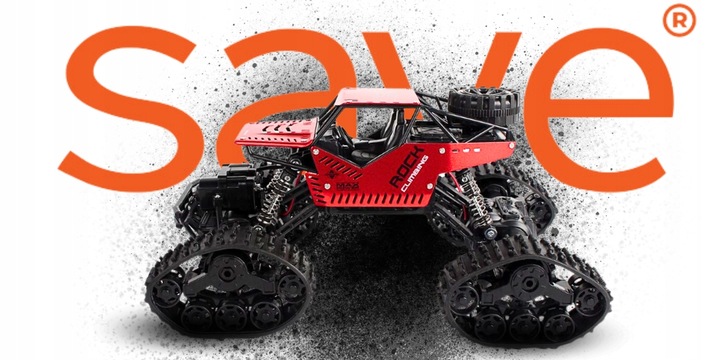 Samochód Zdalnie Sterowany Terenowy 4x4 Auto Na Pilota Z KOŁAMI GĄSIENICAMI