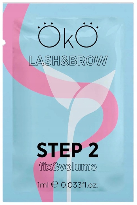 Krok do laminacj OKO Lash & Brow STEP 2 FIX&VOLUME, saszetka 1 ml