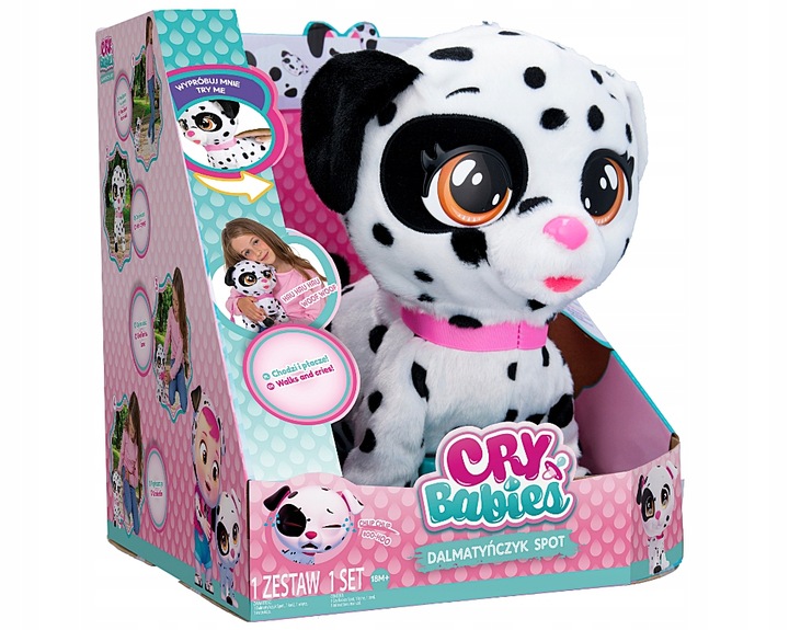 INTERAKTYWNY PIESEK PIES CRY BABIES DALMATYŃCZYK PREZENT DLA DZIECKA EPEE