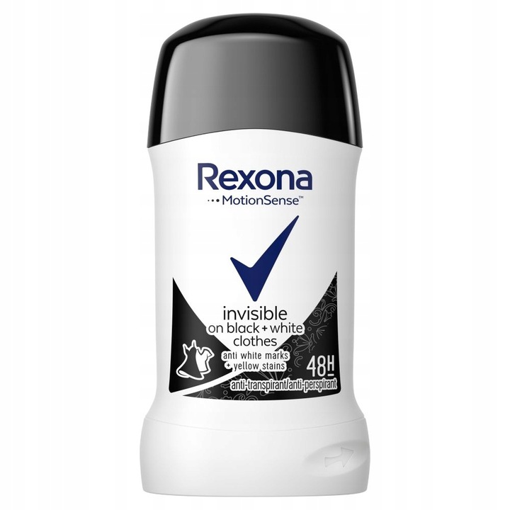 Rexona sztyft 40 ml INVISIBLE BLACK WHITE 48H anty