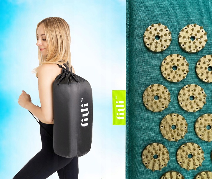 MATA ZDROWOTNA DO AKUPRESURY Z KOLCAMI + PODUSZKA