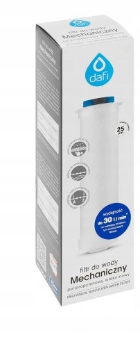 10 X FILTR WKŁAD PRZEPŁYWOWY DAFI POLIPROPYLENOWY
