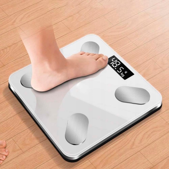 Inteligentna Waga Łazienkowa Analityczna Precyzyjna Elektroniczna Cyfrowa
