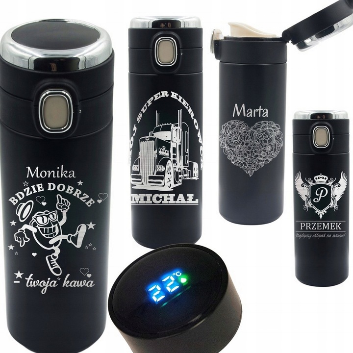 TERMOS KUBEK TERMICZNY na PREZENT dla NIEGO Taty Faceta Brata NIEJ