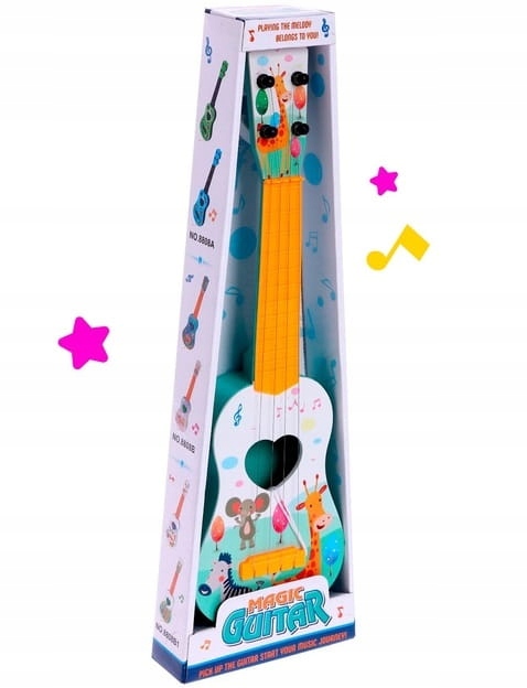GITARA DLA DZIECI DUŻA 43CM UKULELE GRA INSTRUMENT