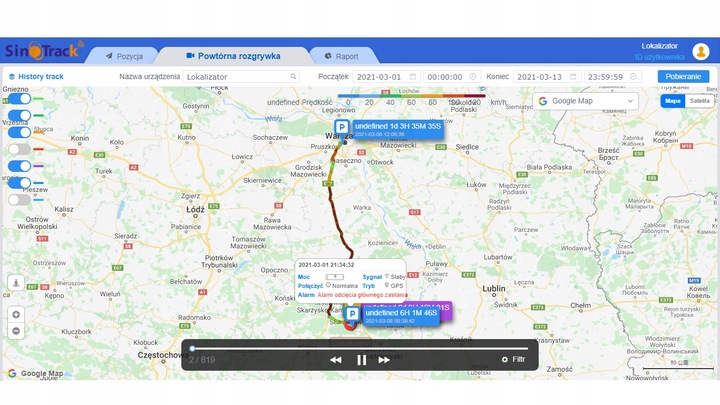 Lokalizator GPS odcięcie paliwa podsłuch SOS